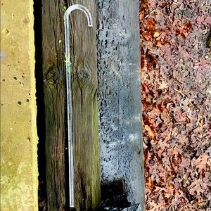 Vintage Cane Clear Lucite Walking Cane Retro Speakeasy Funky Decor Pimp Cane